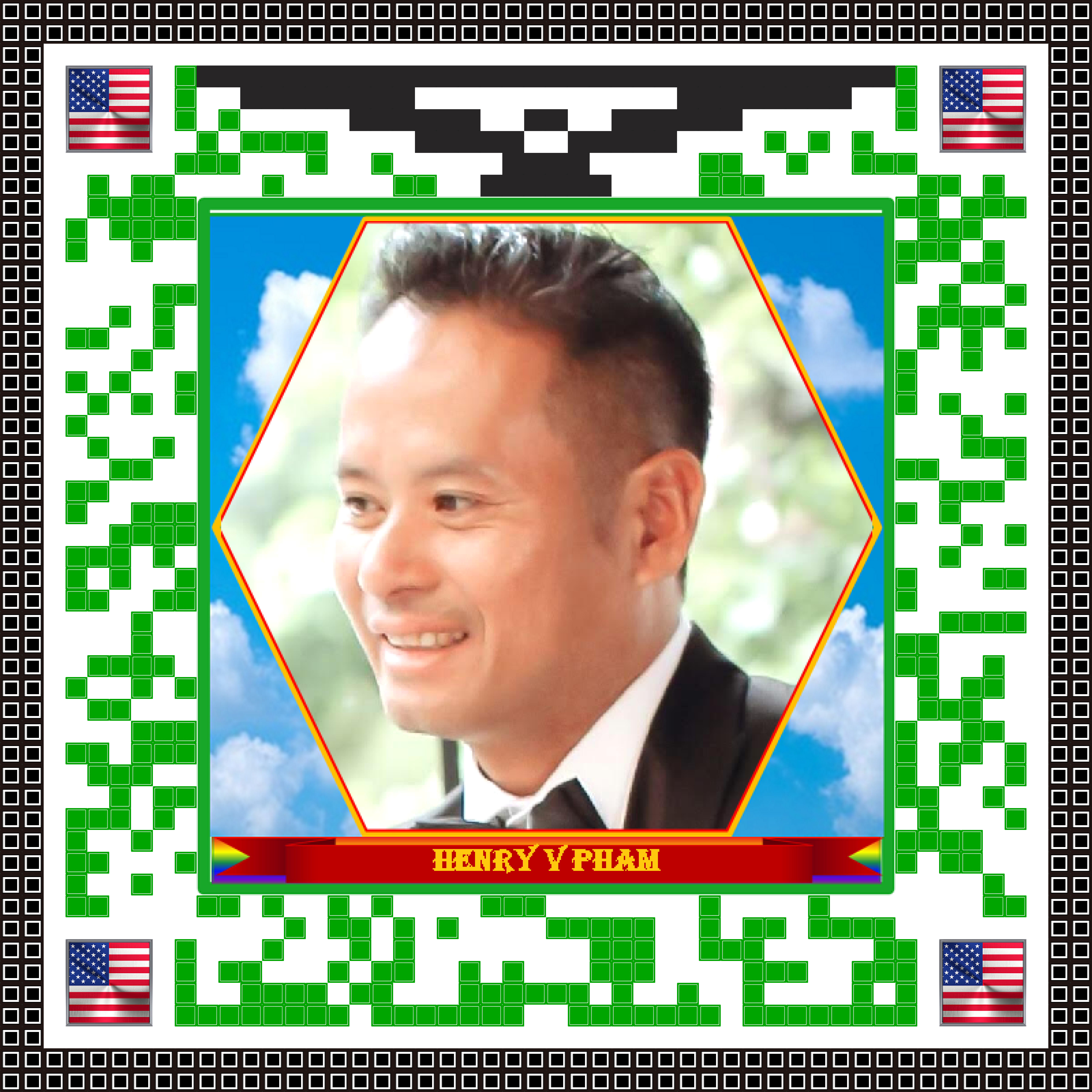 My G-CODE Profile with the photo taken at 45° degree angle on the left side with 4-corner US Flag...<br> Note that the left and right profile photos are different in a 'hand-span of time'...